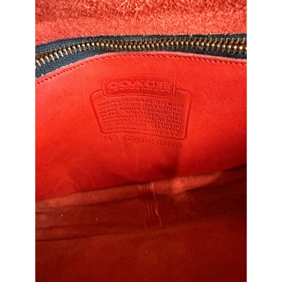 Vintage Coach Convertible Shoulder Clutch Bag Red - Picture 6 of 10